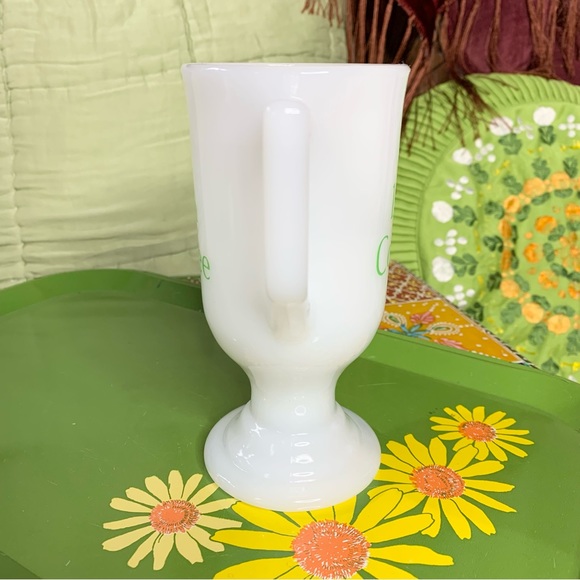 Milk Glass Irish Coffee Mug - Picture 5 of 7
